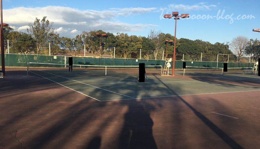 ゆたか緑地のテニスコート