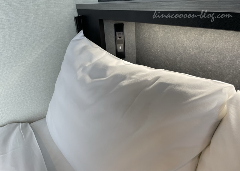 三交インGrande名古屋-HOTEL&SPA-のスタンダードルームのベッドの枕